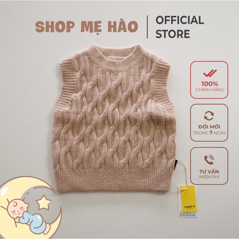 Áo Gile Len đan chất dày dặn cho bé yêu 10kg-20kg
