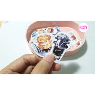 Bộ 31 Sticker nhãn dán  Coffee