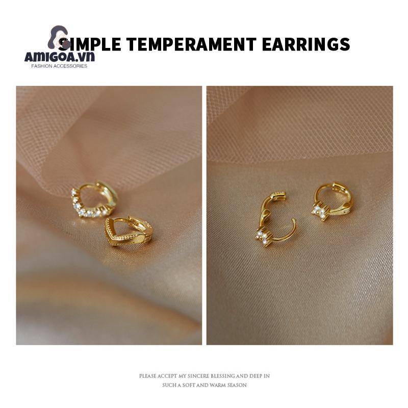 Khuyên Tai Bạc Dạng Vòng Cá Tính Dành Cho Nữ
