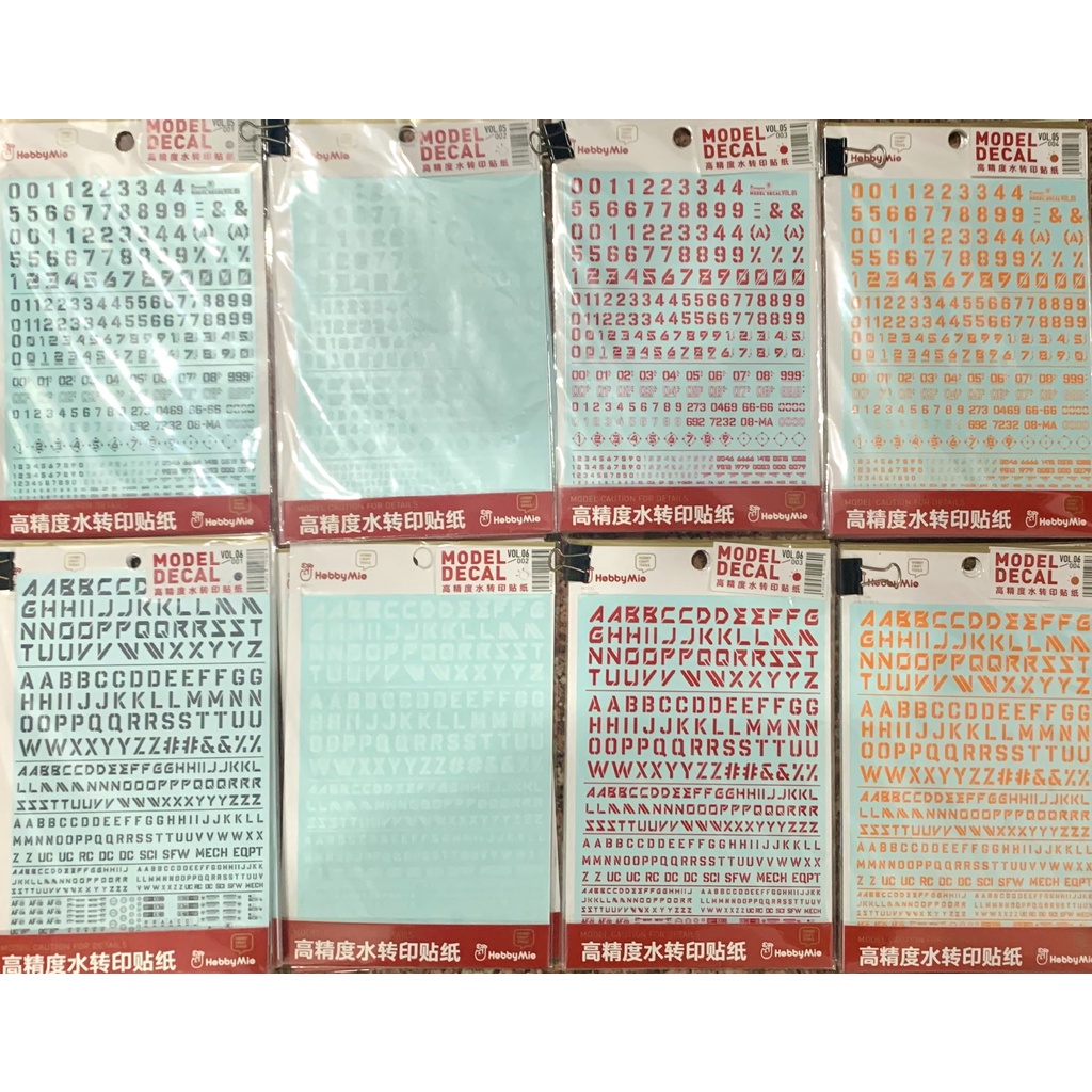 Water Decal nước Hobby Mio VOL05 / VOL06 chuyên dụng cho mô hình - Phụ kiện mô hình