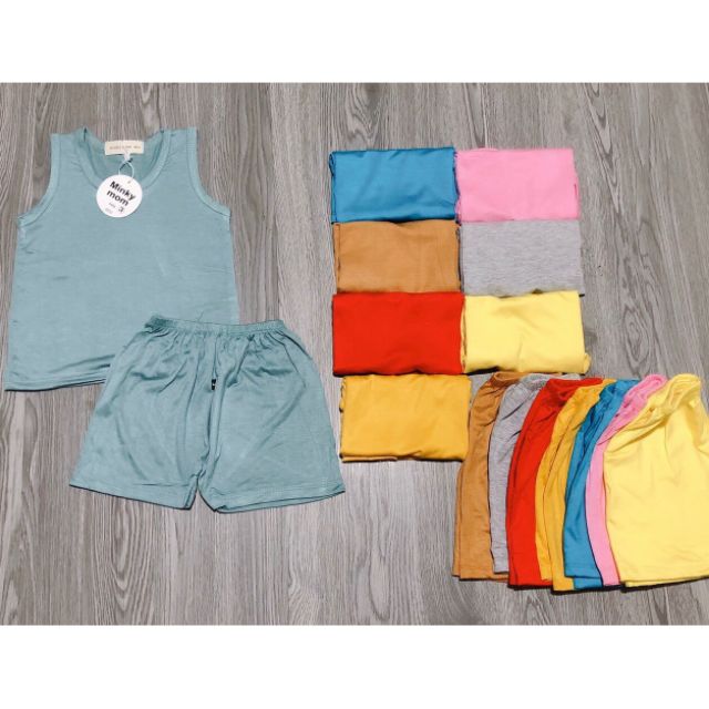 Bộ quần áo 3 lỗ chất cotton mát cho bé