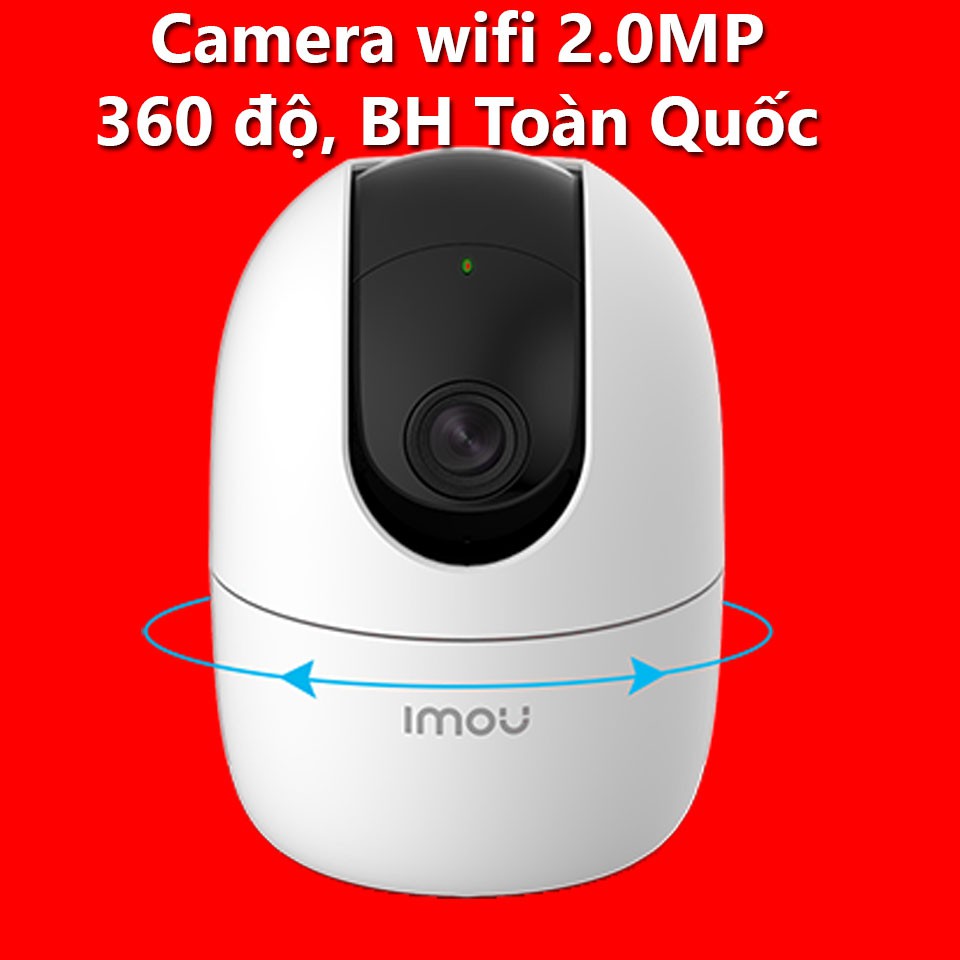 Camera Wifi Dahua 2.0MP Full HD 360 Độ, Đàm Thoại 2 Chiều A22EP-Imou, Chính Hãng, Bảo Hành Toàn Quốc.