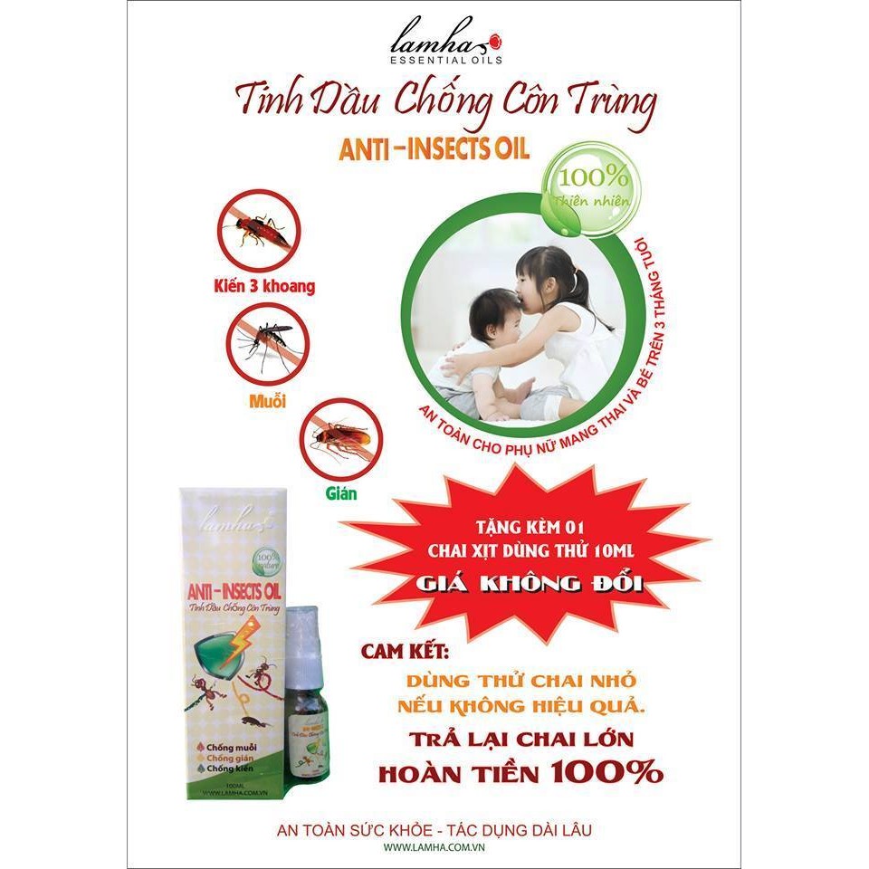 MUA 1 TẶNG 1 - Xịt Đuổi Côn Trùng