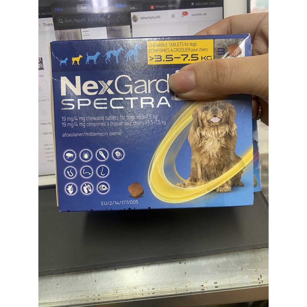 VIÊN NHAI DÀNH CHO CHÓ PHÒNG VE RẬN DERMODEX