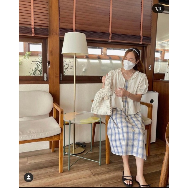 áo sơ mi bèo nhỏ cột nơ 6138