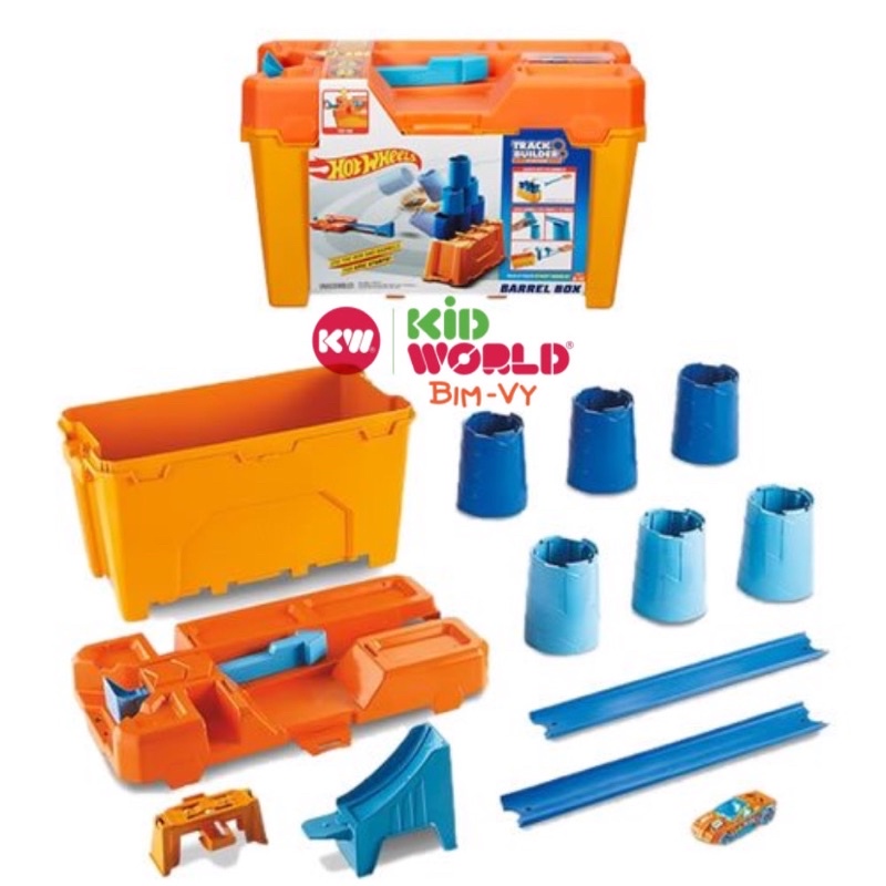 Bộ đường ray đua Hot Wheels Track Builder System Set đa năng.