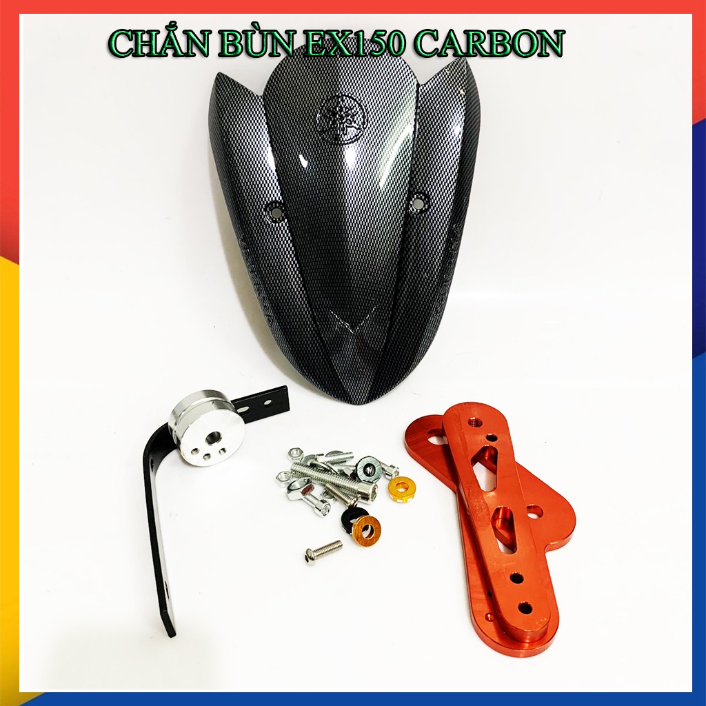 CHẮN BÙN SIÊU NHÂN CARBON CHÂN NHÔM CNC CHO EXCITER 150 ( HÀNG ĐỜI ĐẦU RẤT CHẮC CHẮN)