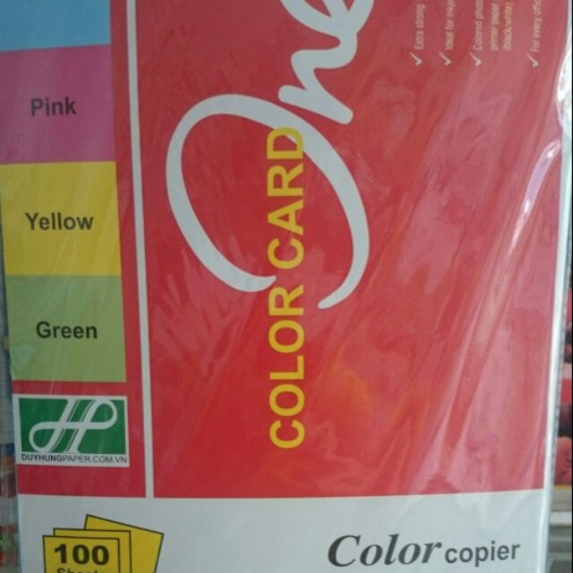 Combo 5 tập bìa màu One A4)