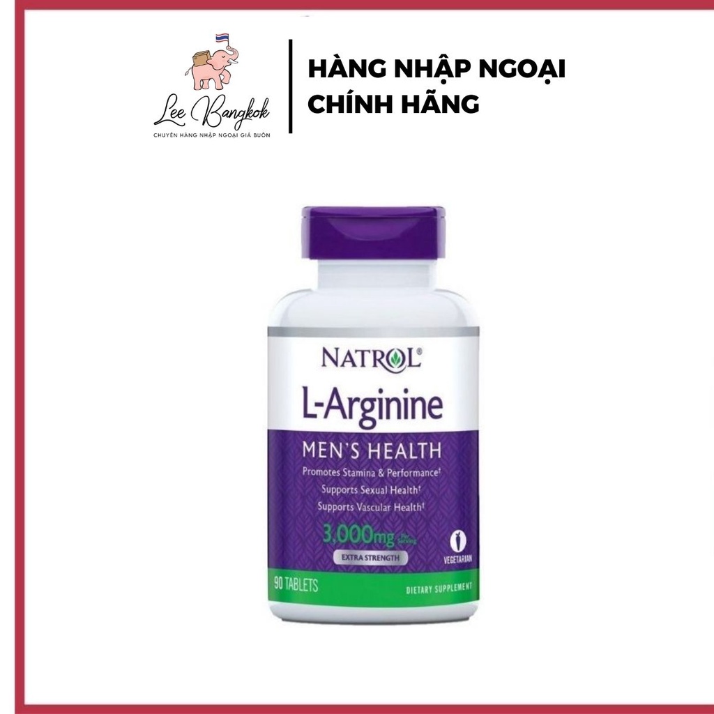 Viên Uống Natrol L-Arginine 3000mg 90 Viên - Chính Hãng