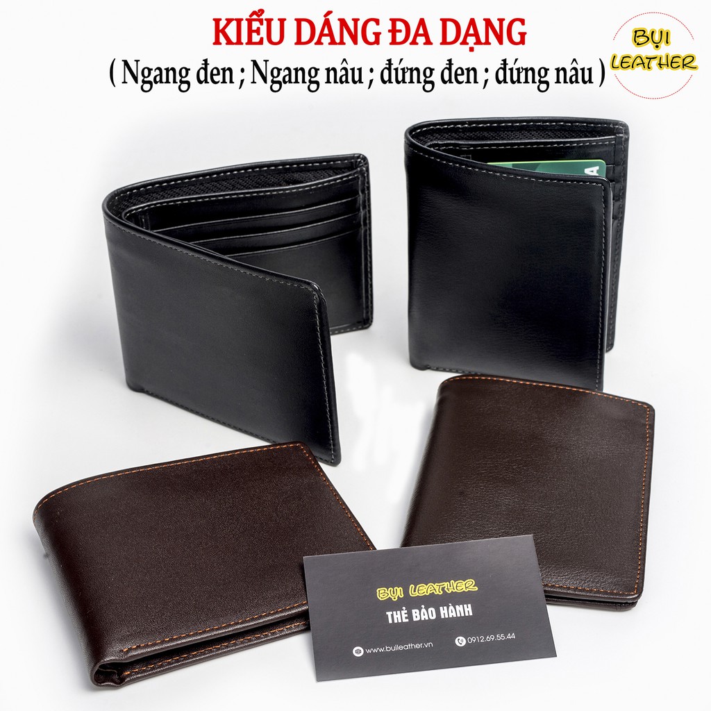 Ví da nam cao cấp-da bò Nappa V101-Da thật-BH 24tháng-ĐẦY ĐỦ HỘP (CÓ VIDEO] | BigBuy360 - bigbuy360.vn