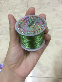 Cuộn cước lụa màu xanh lá cây co giãn