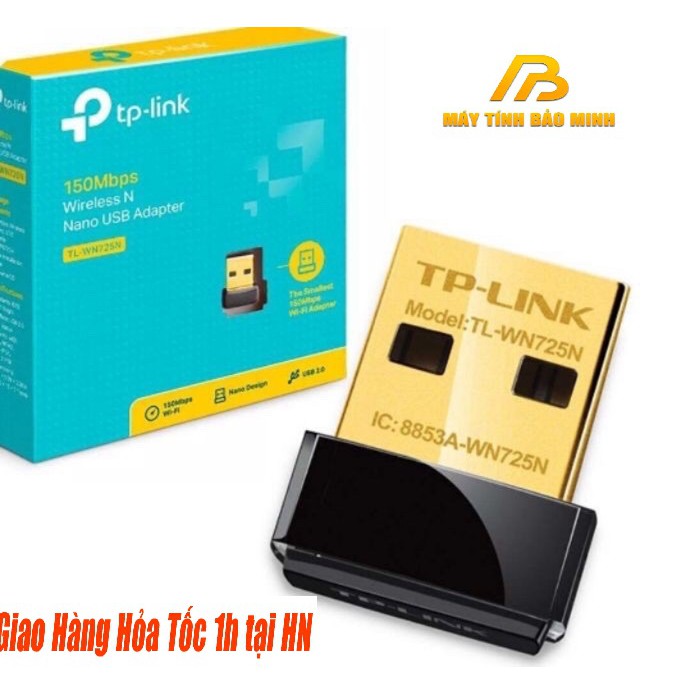 Usb thu Wifi Tplink TL- WN 725N _ Bảo hành chính hãng đổi mới trong thời gian 24 tháng bảo hành