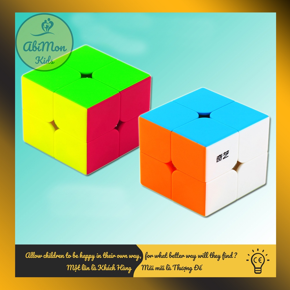 Bộ Rubik 2x2 Lập Phương (QY SpeedCube) ☘️ Montessori cao cấp ✨ (Đồ chơi Gỗ - Đồ chơi Giáo Dục - An toàn - Thông minh)