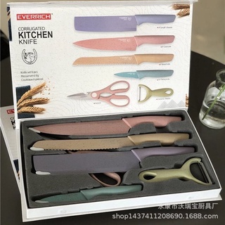 [HÀNG CHUẨN] Bộ dao lúa mạch, kháng khuẩn, cao cấp 6 món