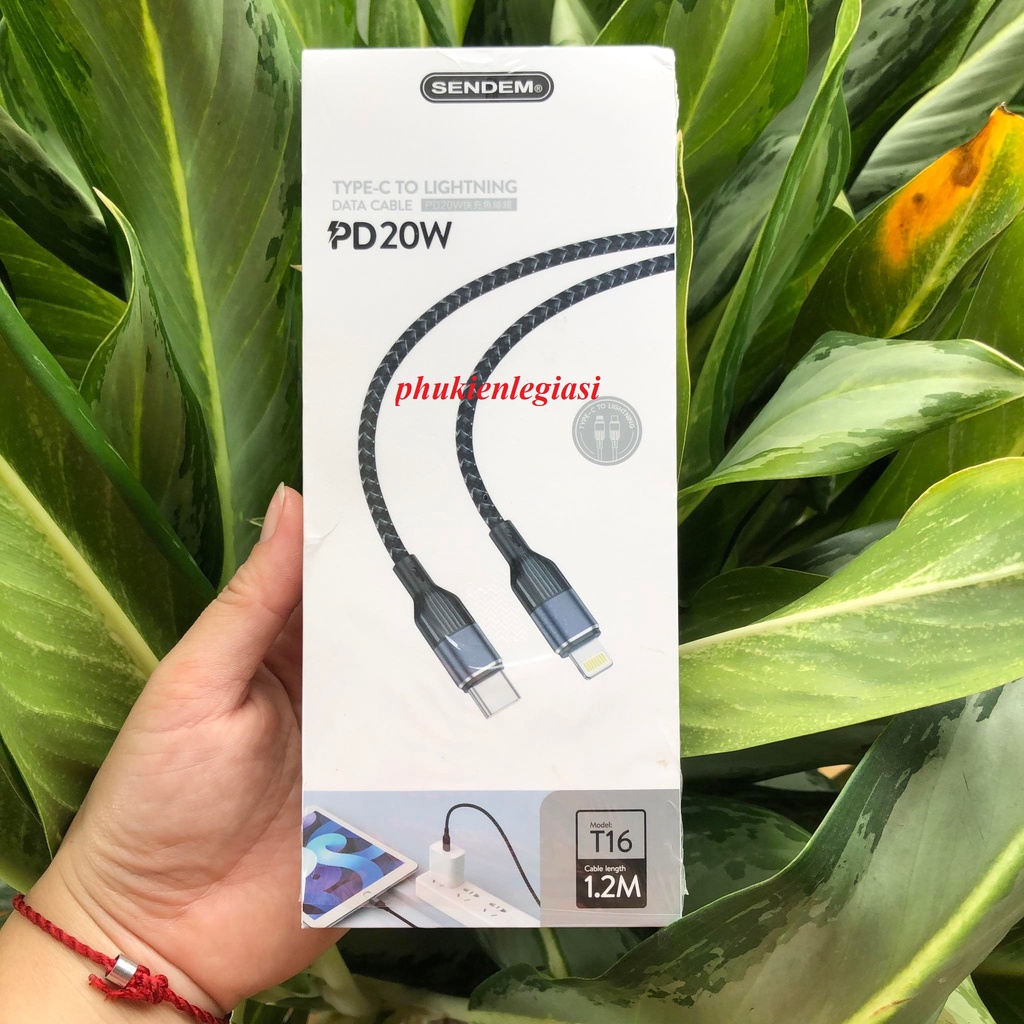 Cáp sạc PD type C to lai ning hiệu SENDEM T1 6