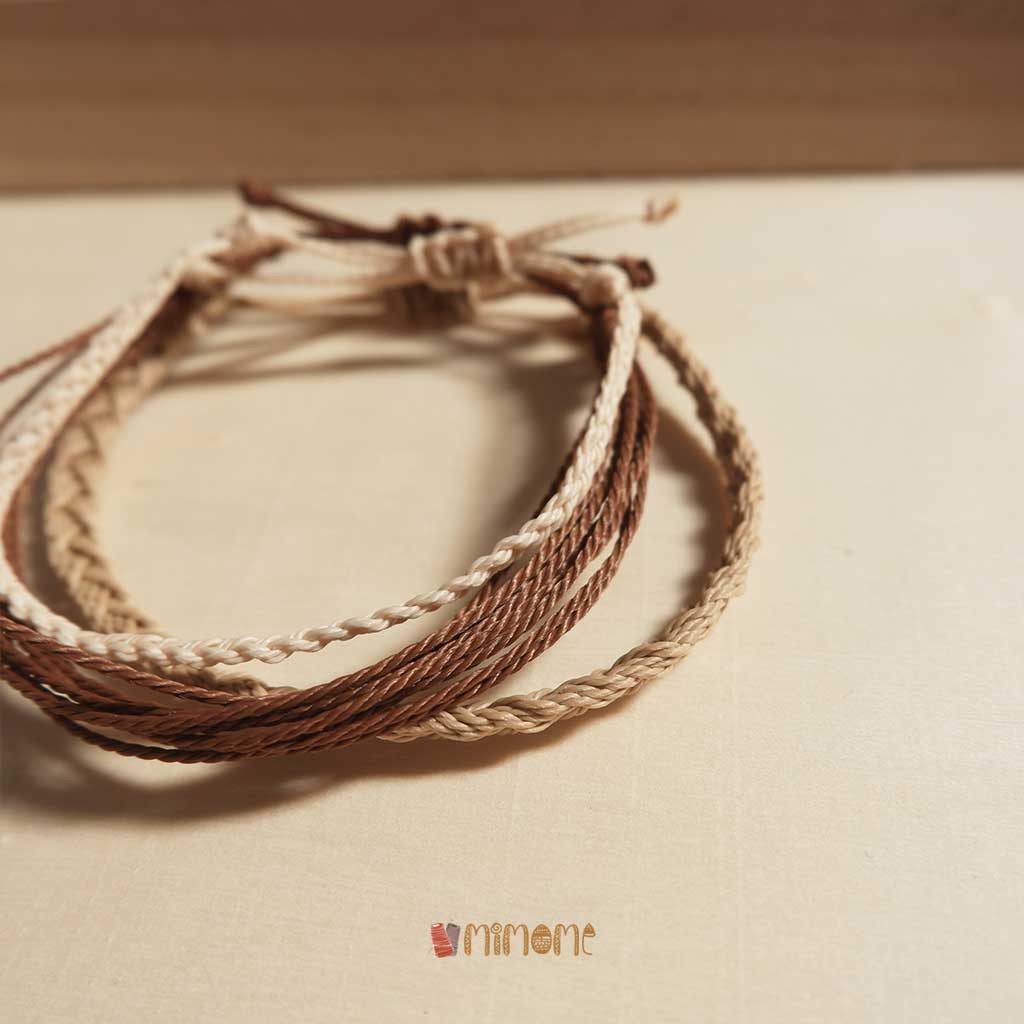 Set vòng waterproof màu nâu be