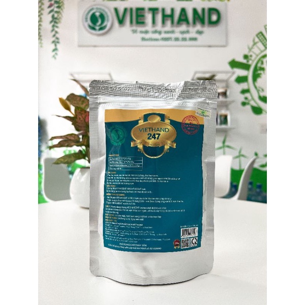 Men vi sinh Việt Hand Bổ Gan Tụy Cho Tôm Cá Ốc VIETHAND 247 gói 200gam/Ức chế khuẩn gan tụy/ Bắt lợn cợn/Siêu trong.