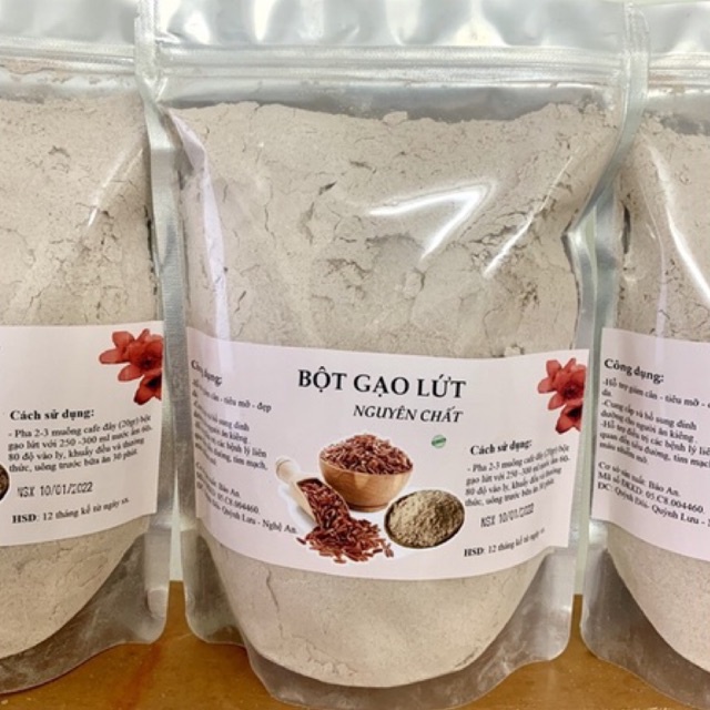 Bột gạo lứt rang sẵn 1kg giảm cân ăn kiêng