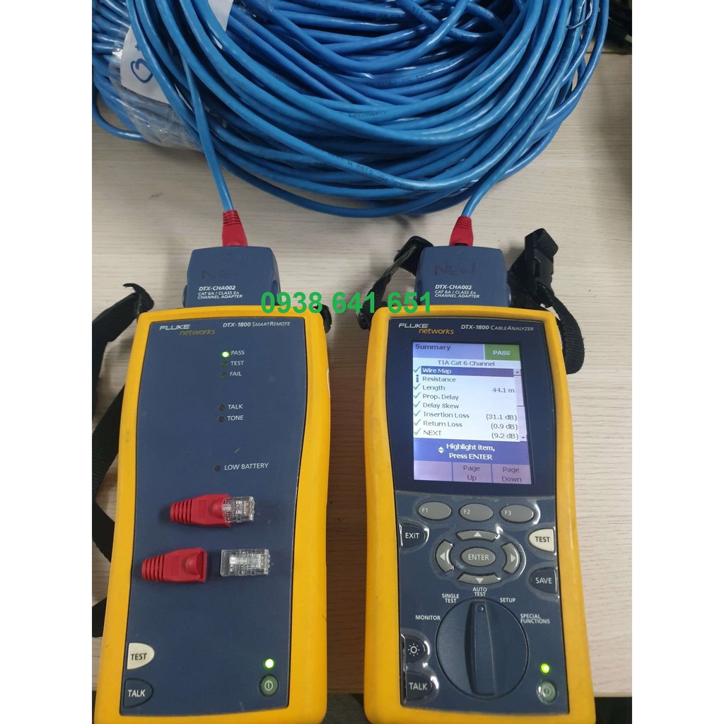 Máy test report FLUKE DTX-1800 cũ