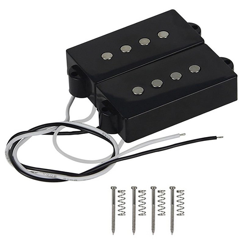 Pb P Bass Pickup Humbucker Pickup For 4 String P Bass Replacement Bass Guitar Part, Black