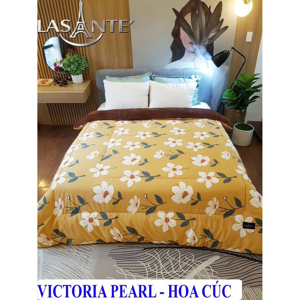 Chăn lông cừu Pháp Lasante - Dòng Victoria Pearl cỡ giường đơn và giường đôi