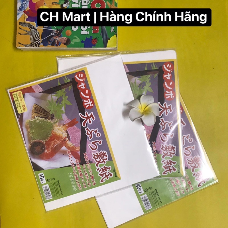 Giấy thấm dầu xuất Nhật vuông 40 tờ