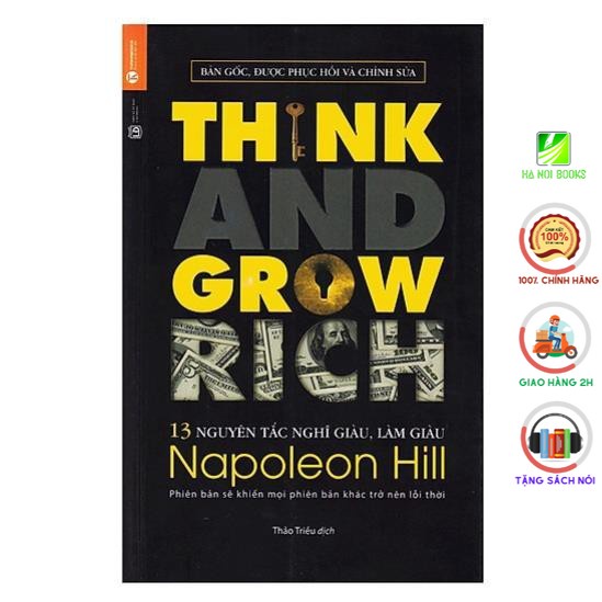 Sách - 13 Nguyên Tắc Nghĩ Giàu Làm Giàu - Think And Grow Rich - Thái Hà