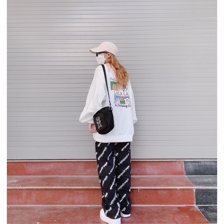 [ ẢNH THẬT ] ÁO SWEATER NỈ COOKIE TRẮNG UNISEX FORM RỘNG (ẢNH THẬT Ở CUỐI) | BigBuy360 - bigbuy360.vn