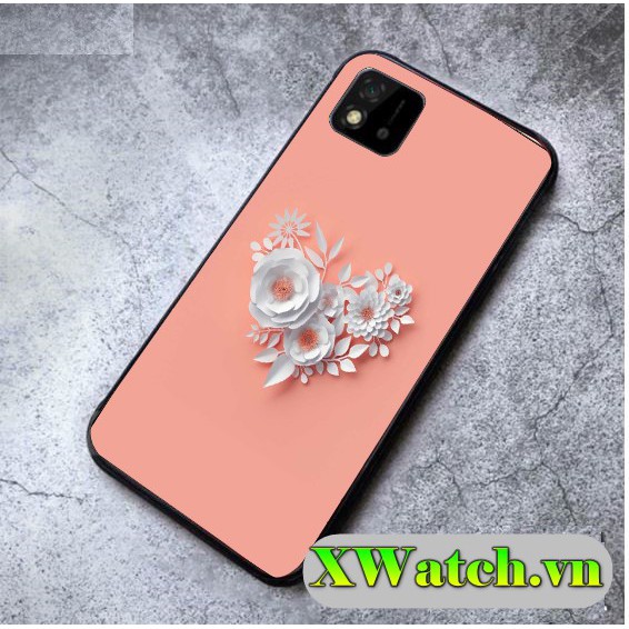 Ốp lưng phủ bóng Realme C20 Realme C11 Realme C3i Realme 6 Realme 6 pro Realme X họa tiết hoa 3D