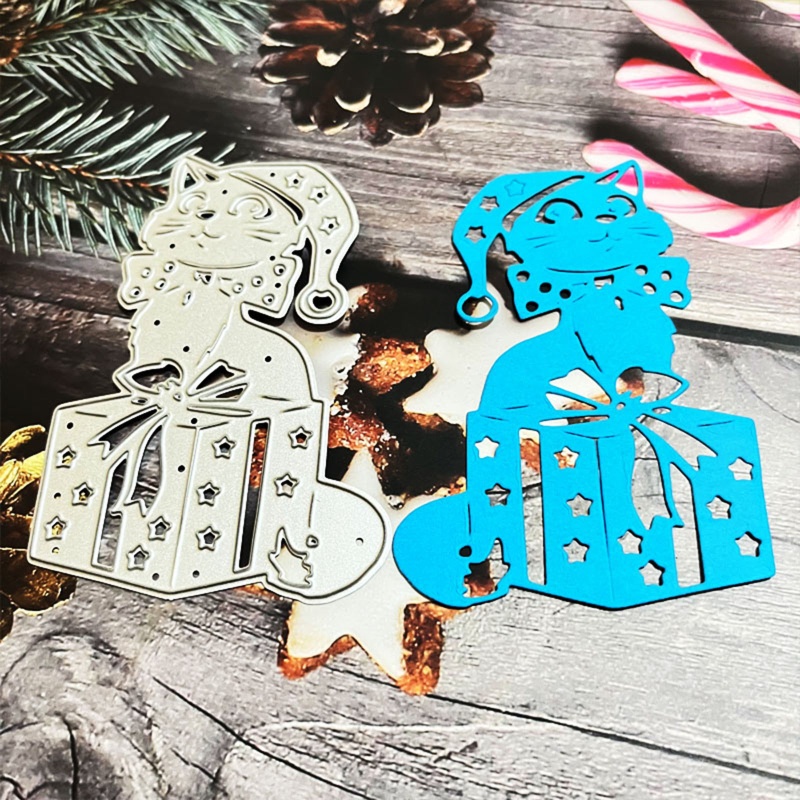 Khuôn Cắt Giấy Kim Loại Hình Mèo Đáng Yêu