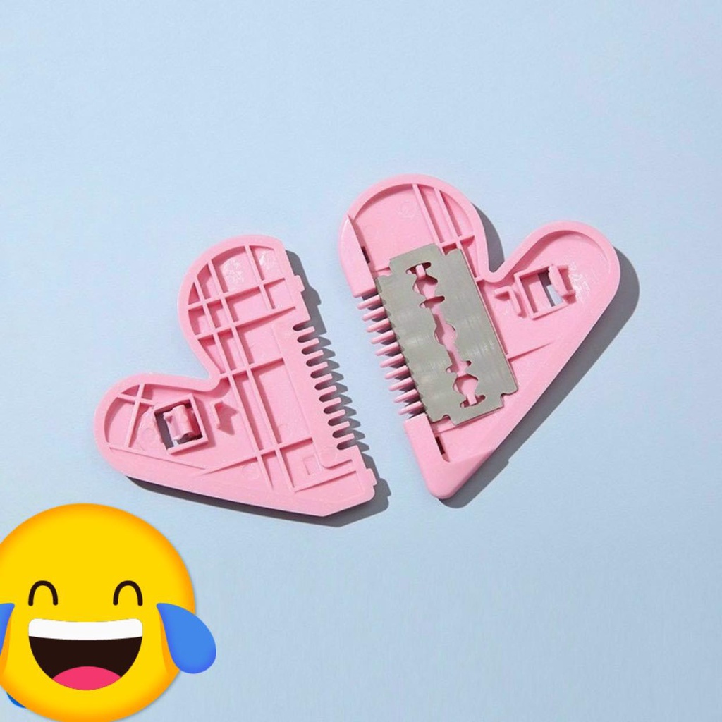 DỤNG CỤ TỈA TÓC AN TOÀN CHO BÉ HÌNH TRÁI TIM HỒNG