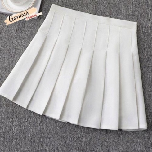 Chân váy xếp ly Goness dáng chữ a bigsize lưng cao phong cách tennis xòe kiểu xếp li ngắn thời trang dáng đẹp