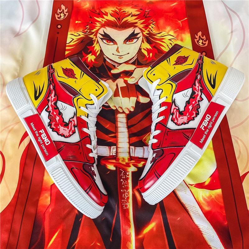 Giày Thể Thao Cao Cổ Thoáng Khí Size 35-44demon Slay # Air Force 1