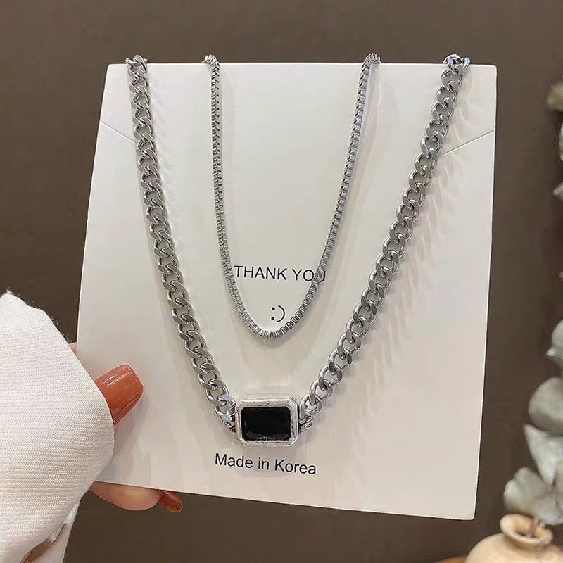 Vòng cổ UNISEX nam nữ cá tính 2in1 phong cách SWAG