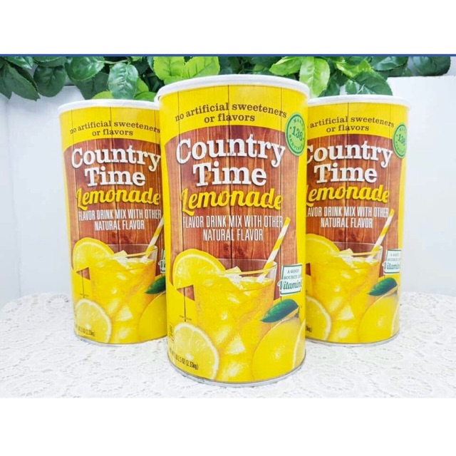 [HSD 02/2023] Bột pha nước Chanh Country Time Lemonade Drink Mix hộp 2.33kg của Mỹ