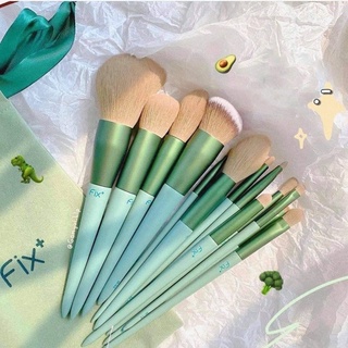 Bộ Cọ Trang Điểm Lông Siêu Mềm 13 Cây FIX Full Box Tặng Kèm Túi Nhung