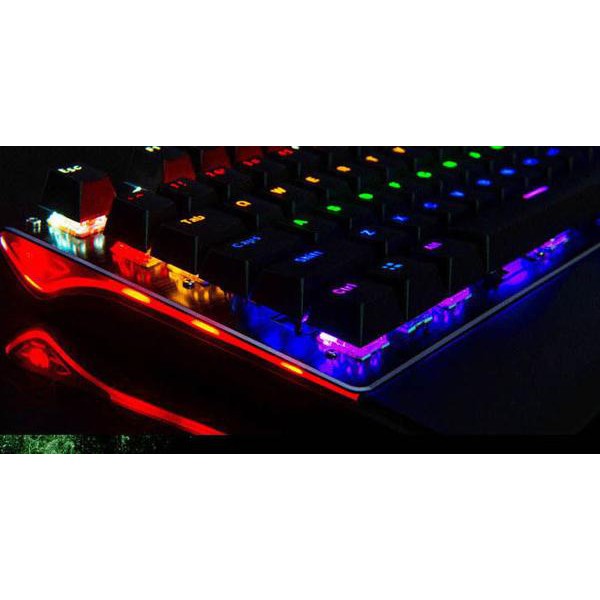 Bàn phím cơ Game thủ Midio CK104 LED có kèm lót tay