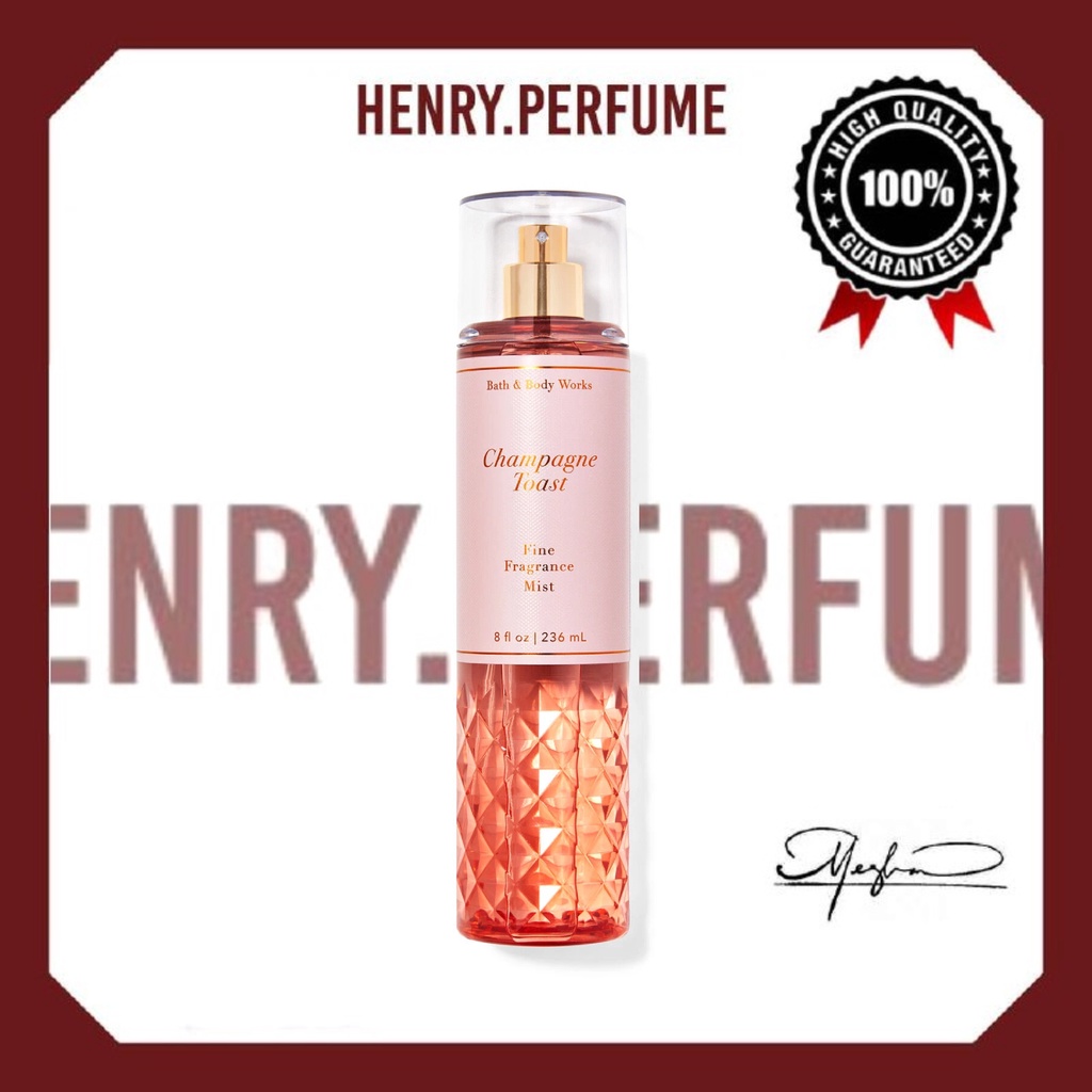 ⛅ Xịt Thơm Bath & Body Works CHAMPAGNE TOAST Fine Fragrance Mist 30ml/50ml/100ml/236ml ®️