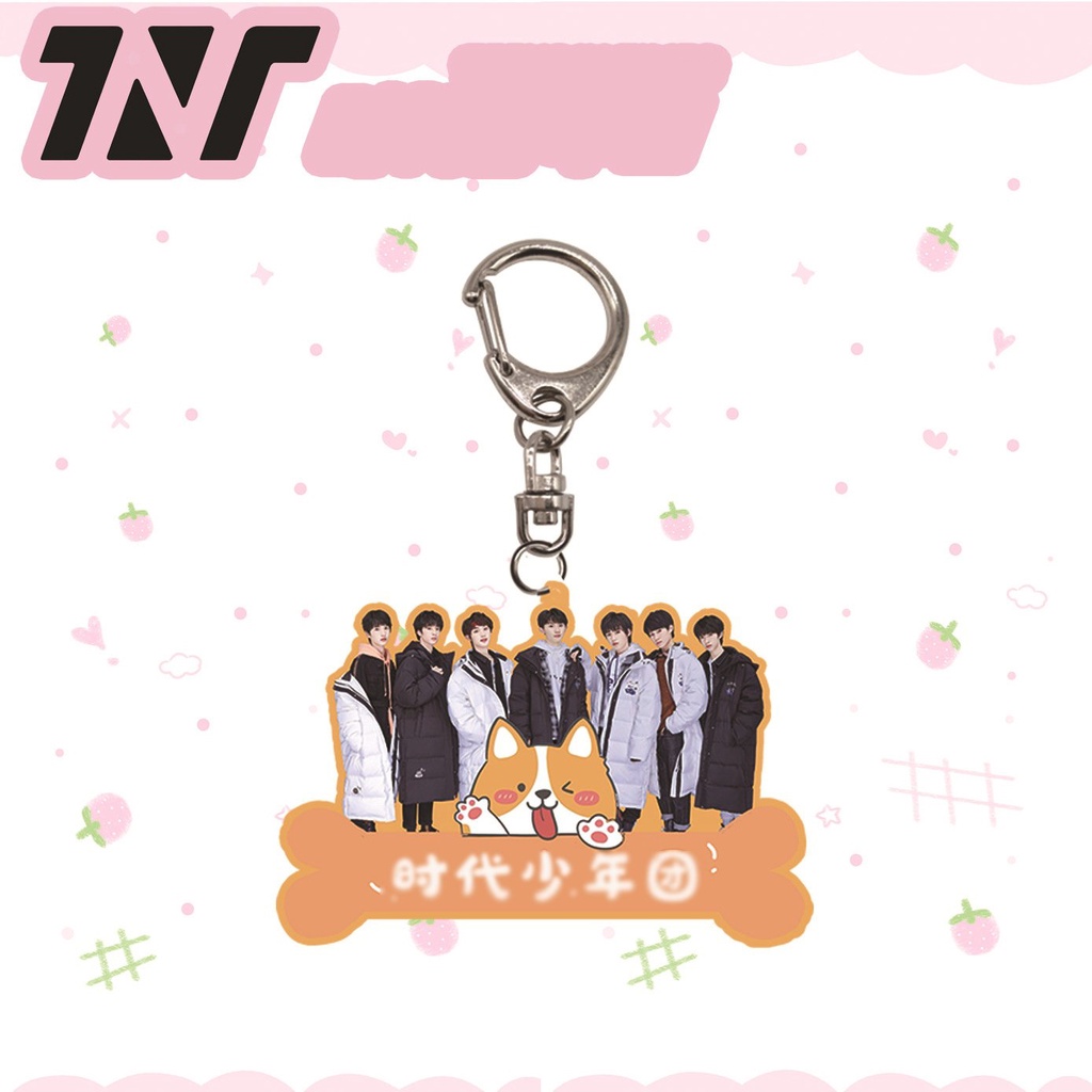 Móc khóa TNT THỜI ĐẠI THIẾU NIÊN ĐOÀN nhóm nhạc idol thần tượng hoa ngữ độc đáo xinh xắn