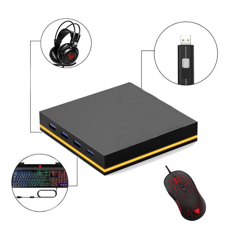 Giá Đỡ Tai Nghe Chơi Game Để Bàn Cổng USB Màu Dạ Quang