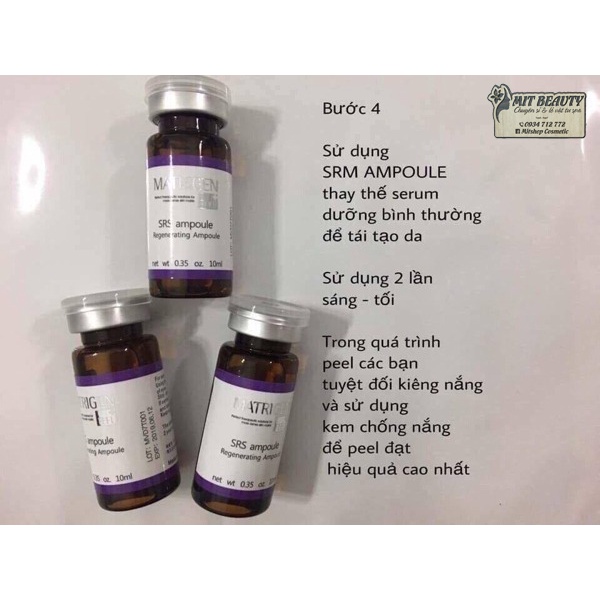 Thay da sinh học Hàn Quốc B-Tox BTOX PEEL MATRIGEN vi tảo có tem Hidden tag chông hàng giả