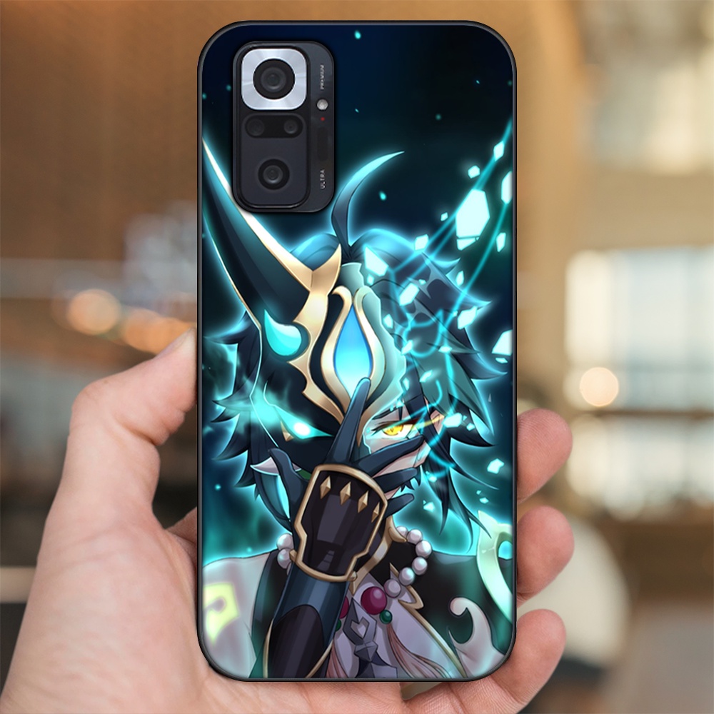 Ốp lưng Xiaomi Redmi Note 10 Pro viền đen in hình Xiao Genshin Impact