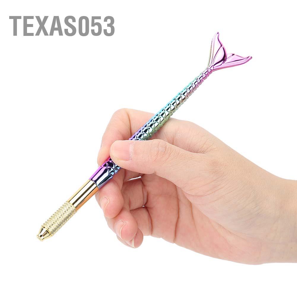 [Hàng mới về] Bút xăm lông mày thủ công đầu tròn hình đuôi cá chất lượng cao