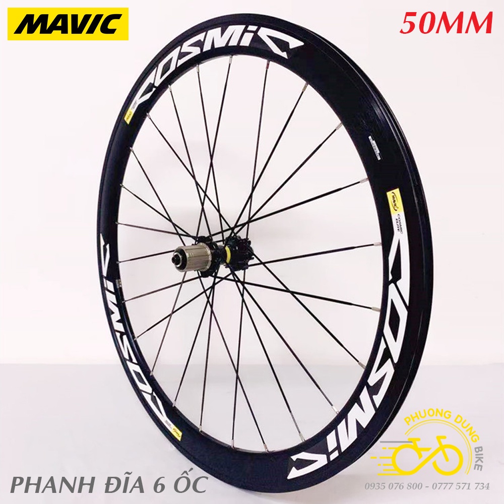 Bộ vành nhôm xe đạp MAVIC COSMIC ELITE 700Cx50mm - CỐI NỔ