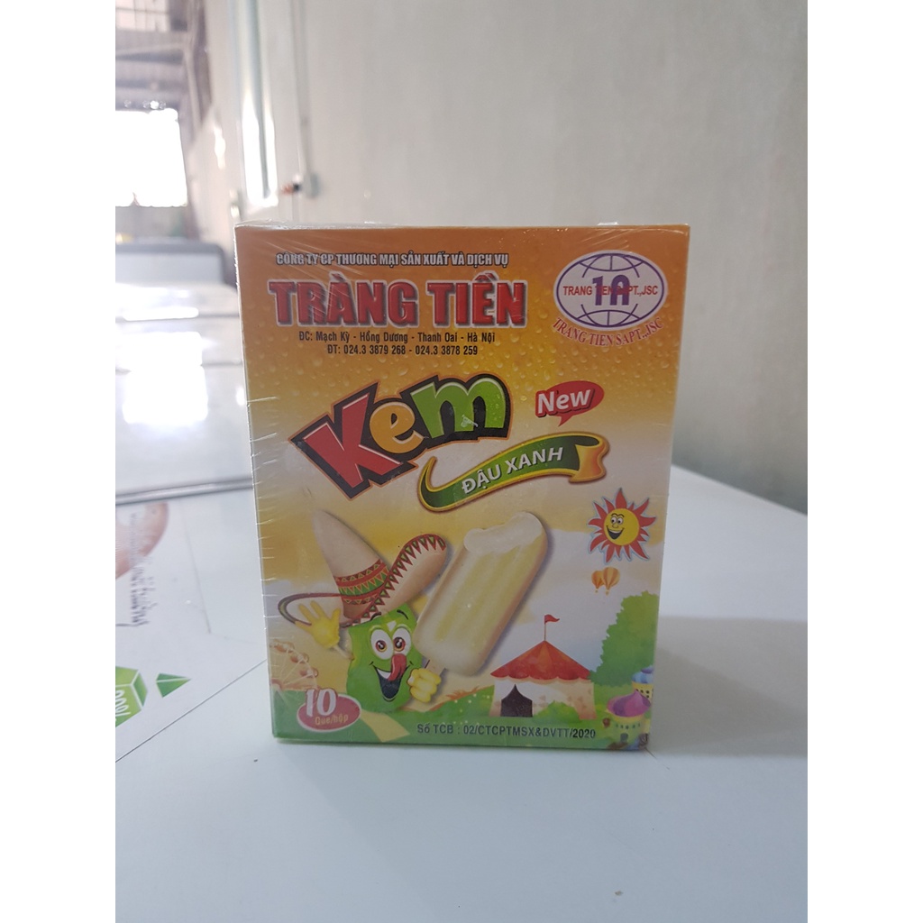 Hộp 10 cây kem tràng tiền rê - thương hiệu Hùng Linh kem ngon của người Việt