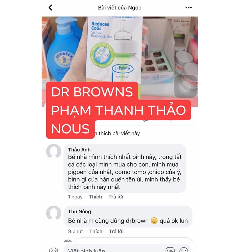 Bình sữa  Dr Browns Option+ thế hệ mới Cổ rộng dung tích 150ml và 270ml