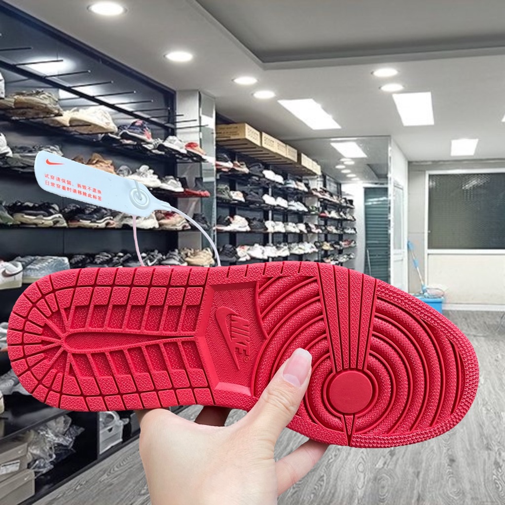 Giày thể thao Sneaker nam nữ Jordan 1 Low trắng đỏ cực hot, JD 1 Cổ Thấp Full BOX+BILL