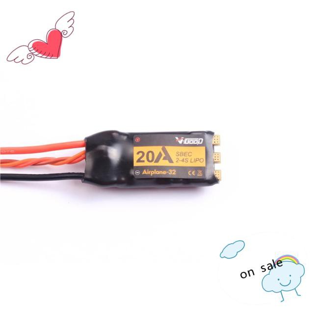 RC Động Cơ Không Chổi Than 4a Sbec Cho Máy Bay Điều Khiển Từ Xa 2-4s 32-bit Vgod Esc 20a