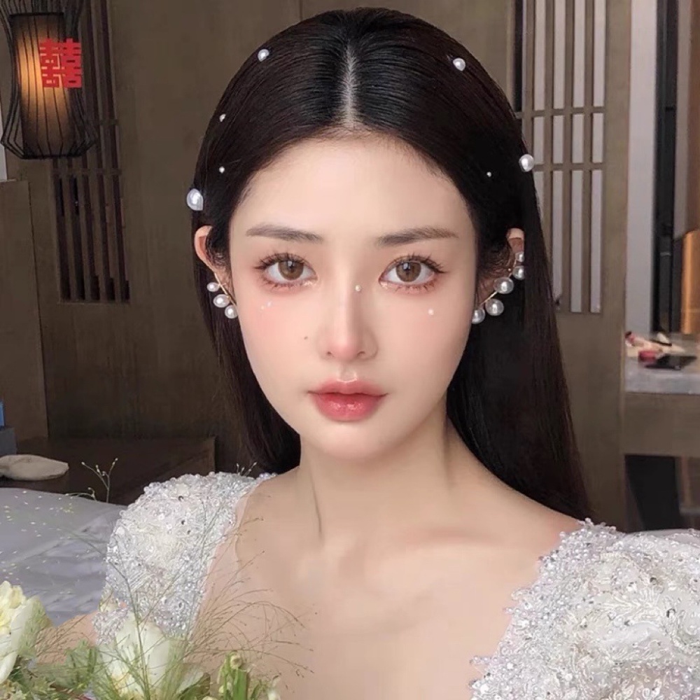 Bông Tai Đính Ngọc Trai Sang Trọng Thời Trang Cho Cô Dâu