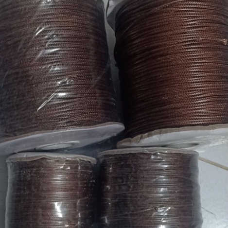 Bó 5-10m dây sáp da đủ size 0.5-0.8-1-1.2-1.5mm màu nâu